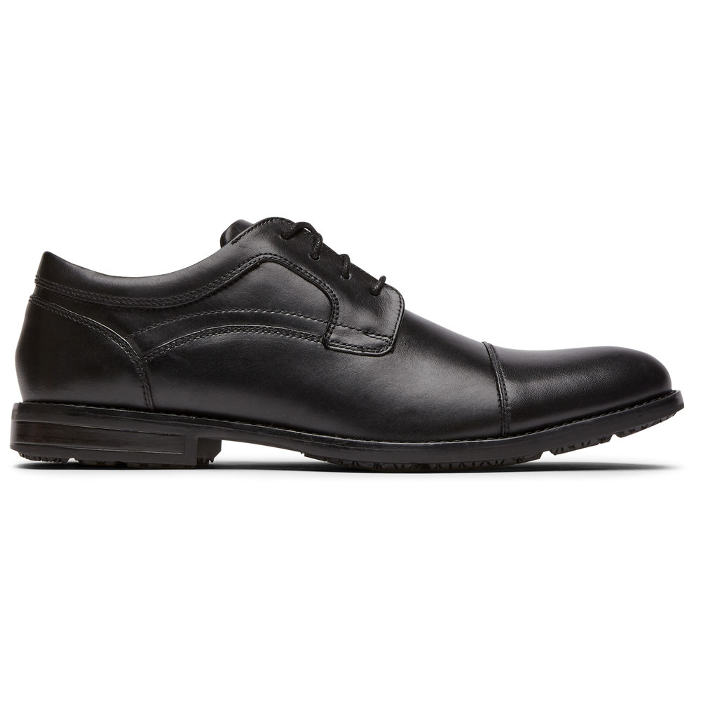 Rockport Oxfords For Mens Black - Mykel Cap Toe - AU2593018